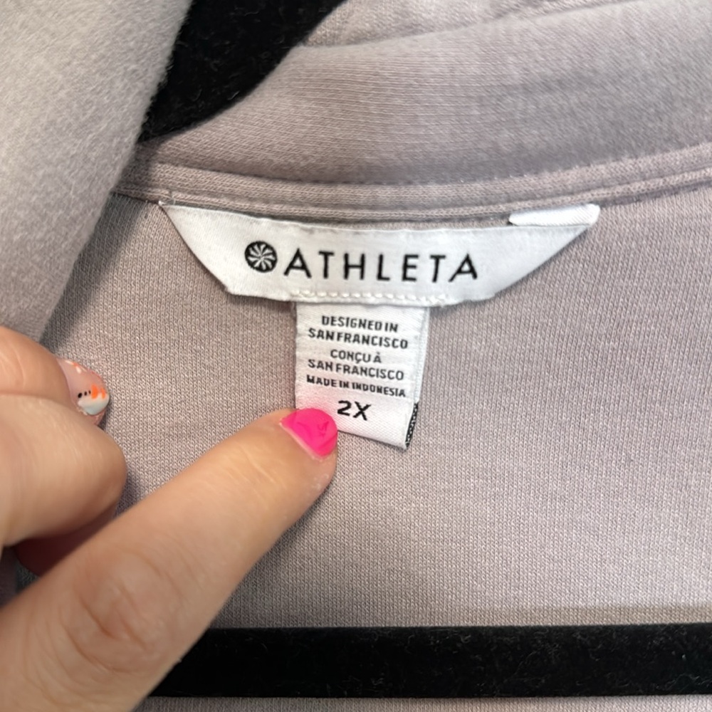 Athleta Retroplush shirt jacket 2X - Picture 6 of 6